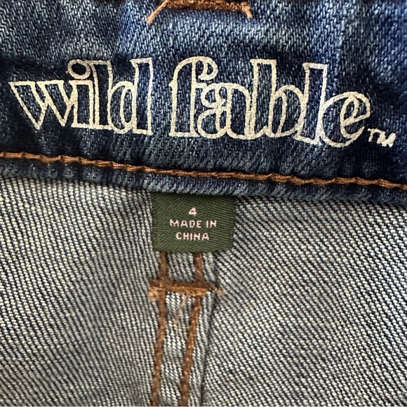 Wild Fable High Rise Blingy Blue Jeans Size 4 - Picture 7 of 9